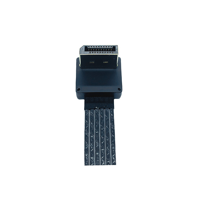 DP1.4 DP2.0 Video Cable Connection Cable for Computer Monitor Copper Silver-plated  90° Angled 8K HD Cable 8K 60Hz / 4K 240hz