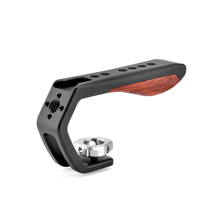 Universal Smartphone Cage Rig with Hand Grip Cold Shoe Mount Vlog Film Video Cage Handheld Stabilizer for LED Light Tripod Mount