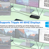 Type-C Dock USB 3.0 DP 4K 60HZ Split Screen Expansion Gigabit Ethernet Hub HUB-DL200