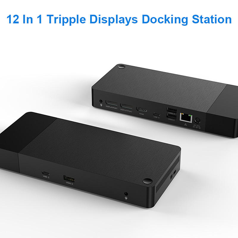Type-C Dock USB 3.0 DP 4K 60HZ Split Screen Expansion Gigabit Ethernet Hub HUB-DL200