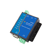 USR-TCP232-410s RS232 / RS485 Serial Port to Ethernet Converter Dual Ports Serial Device Server Support Transparent TCP/UDP/HTTP
