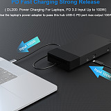 Type-C Dock USB 3.0 DP 4K 60HZ Split Screen Expansion Gigabit Ethernet Hub HUB-DL200