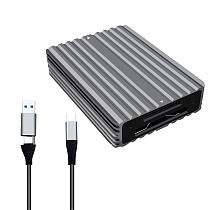 CFexpress-A card+B Card 2-in-1 Card Reader USB3.2gen2 High-speed 10Gbps Aluminum Alloy CtoC/A-PH862AB