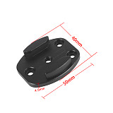 1/4”Screw Hole Aluminum Quick Release Tripod Mount Buckle Base Sports Camera Interface Adapter for Gopro Hero 13 9 8 7 6 5 4