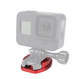 1/4”Screw Hole Aluminum Quick Release Tripod Mount Buckle Base Sports Camera Interface Adapter for Gopro Hero 13 9 8 7 6 5 4