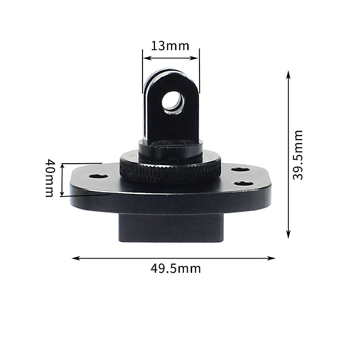 1/4”Screw Hole Aluminum Quick Release Tripod Mount Buckle Base Sports Camera Interface Adapter for DJI OSMO 360 Gopro Hero 13 9 8 7 6 5 4