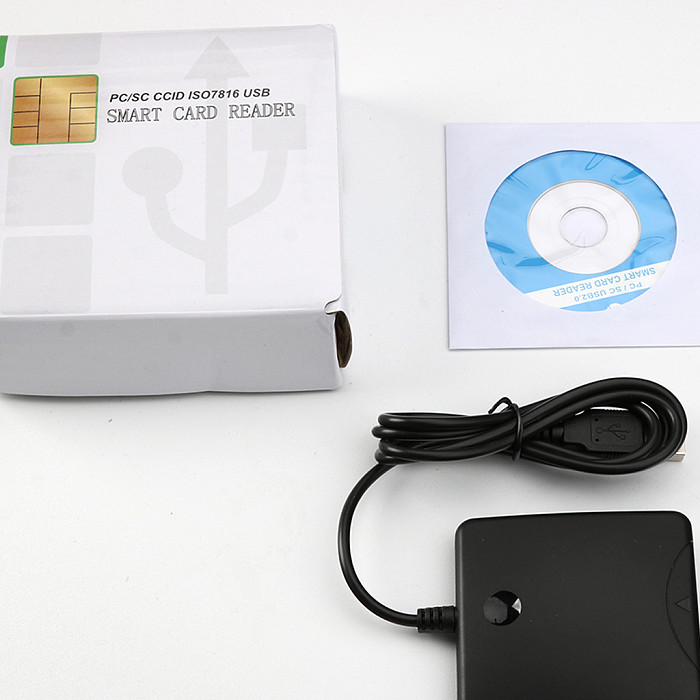 Portable USB 2.0 Smart Card Reader for IC/ID/SIM ATM Bank Card SIM Card Cloner Connector for Windows 7 8 10 Linux for PC Laptop