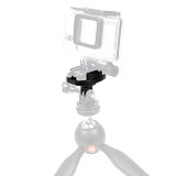 1/4”Screw Hole Aluminum Quick Release Tripod Mount Buckle Base Sports Camera Interface Adapter for Gopro Hero 13 9 8 7 6 5 4