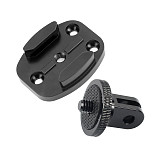 1/4”Screw Hole Aluminum Quick Release Tripod Mount Buckle Base Sports Camera Interface Adapter for Gopro Hero 13 9 8 7 6 5 4