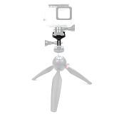 1/4”Screw Hole Aluminum Quick Release Tripod Mount Buckle Base Sports Camera Interface Adapter for Gopro Hero 13 9 8 7 6 5 4