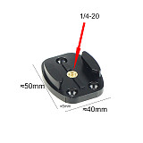 1/4”Screw Hole Aluminum Quick Release Tripod Mount Buckle Base Sports Camera Interface Adapter for Gopro Hero 13 9 8 7 6 5 4
