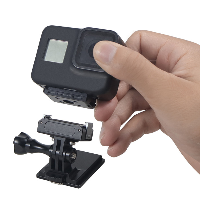 For DJI Action 5pro Magnetic Cycling Bicycle Bike Helmet Fixed Mount Stand Holder Bracket with 1/4 ARRI positioning screw Base for DJI