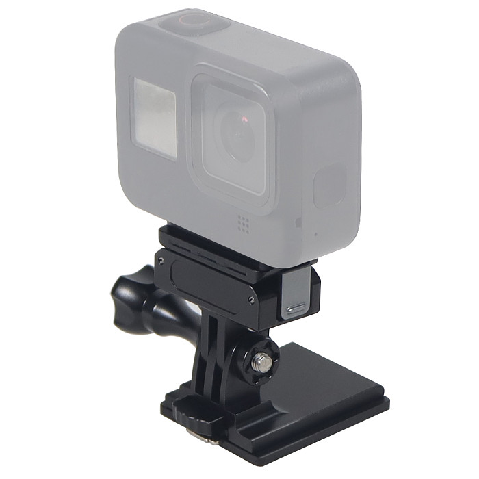 For DJI Action 5pro Magnetic Cycling Bicycle Bike Helmet Fixed Mount Stand Holder Bracket with 1/4 ARRI positioning screw Base for DJI