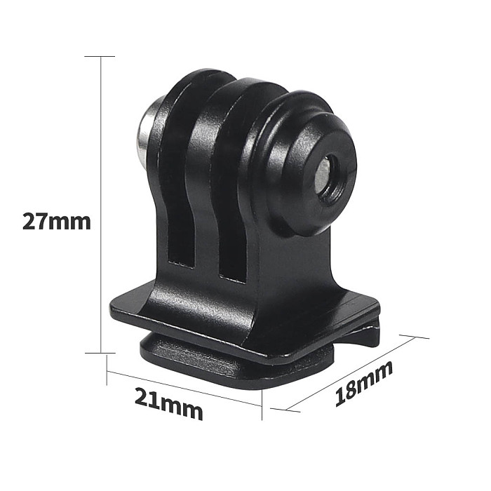 1/4 Screw Tripod Adapter Mount Holder for GoPro 12 11 10 Insta360 One Action Cameras