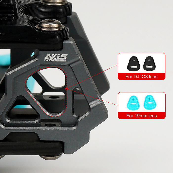 Axisflying Flyer FPV Racing Drone VTX C206 2750KV Manta 3.6-inch Squashed Wide X-Flower Design Aircraft Frame
