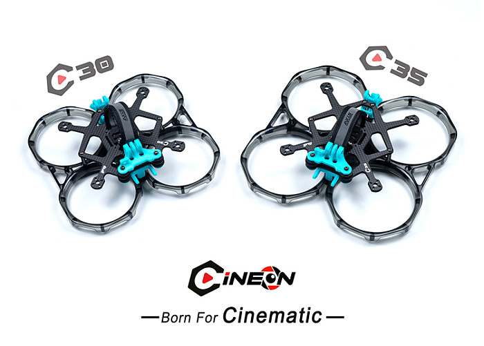 Axisflying Cineon C30 / 3 Inch C35 V2 / 3.5inch Indoor Cinewhoop / Cinematic Shooting Frame Kit - GPS TPU