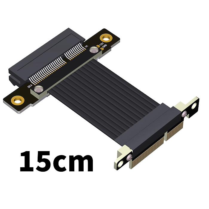 high-speed PCI-E 4.0 x1, x4 Extension Cable PCIe 4.0 Gen4 16G/bps,64G/bps Adapter Cable Gold-plated Cable for USB Network Card