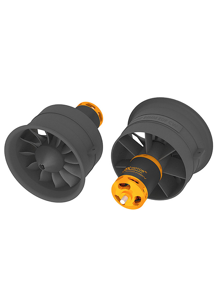 QX-MOTOR 64mm EDF QF2822 Brushless Motor 2100KV /2300KV/3300KV/4300KV 12 Paddle Ducted Fan 3-6S Lipo For RC Airplane Multi-rotor