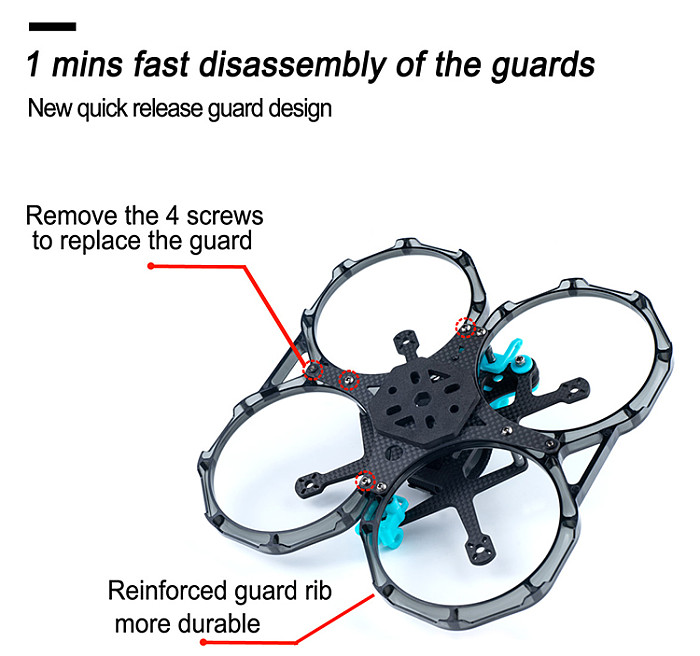 Axisflying Cineon C30 / 3 Inch C35 V2 / 3.5inch Indoor Cinewhoop / Cinematic Shooting Frame Kit - GPS TPU