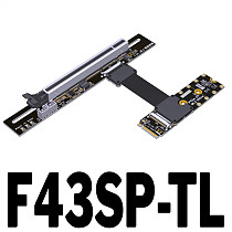 M.2 for NVMe Key M to PCI-E 5.0 x16 Adapter Convert Cable Graphics Card Extension Cable M.2 to PCIE X16 90 Angled Riser