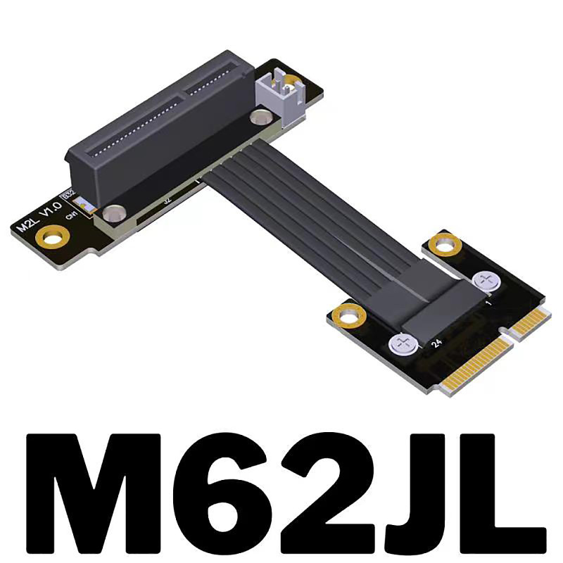 Mini PCIe to PCIE 4.0 x4 Extension Cable Wireless Network Card Adapter Riser mPCIe Gen4 Full Speed