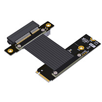 For M.2 NVME to PCI-E X4 Signal Extension Cable PCIe 4.0 gen4 64Gbps Adapter Cable for 2230 2242 2260 2280 NVMe SSD Riser Cable