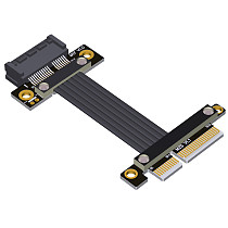 PCI-E 4.0 x4 to x1 Extension Cable PCIe 4.0 x1 Gen4 16G/bps Adapter Cable for PCI Express X1 SSD Card Network Card Riser Cable