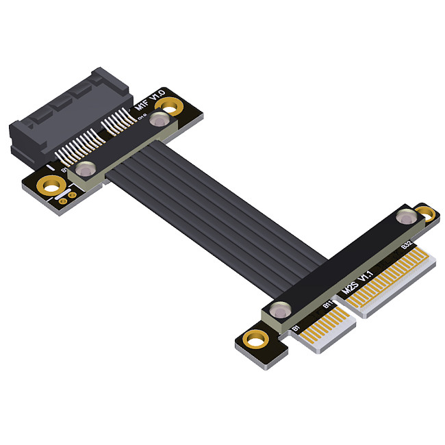 PCI-E 4.0 x4 to x1 Extension Cable PCIe 4.0 x1 Gen4 16G/bps Adapter Cable for PCI Express X1 SSD Card Network Card Riser Cable
