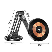 Magnetic Car Wireless Charger Stand Magnet Car Mount Fast Charging Station Phone Holder Bracket For iPhone 15 14 13 12 Pro Max