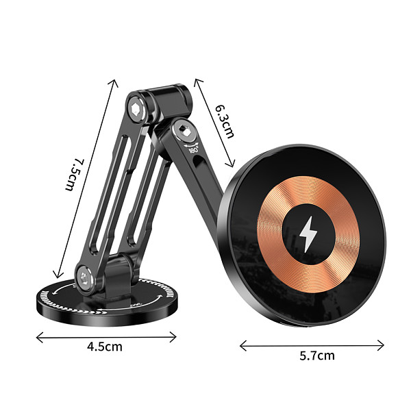 Magnetic Car Wireless Charger Stand Magnet Car Mount Fast Charging Station Phone Holder Bracket For iPhone 15 14 13 12 Pro Max