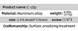 C-shaped Clip Multifunctional 0-60mm Desktop Super Clamp 1/4*3 Screws for Tripod Video Light Monitor Bracket Camera Accessories