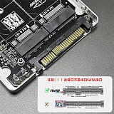 PCIE3.0 NVME NGFF to U.2 adapter card SFF8639 all aluminum U2 external hard drive box solid-state M.2 MCA2824
