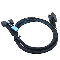 Gen5 MCIO 8X 8I 74P to Dual Oculink SFF-8611 4I Adapter Cable for Server High Speed Data Transfer Cable