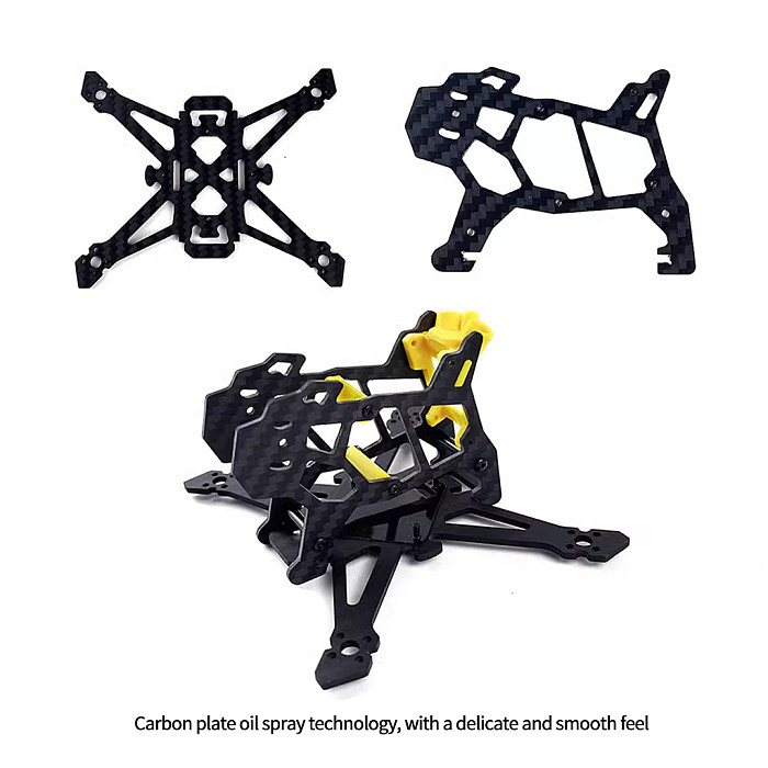 DarwinFPV TinyApe 2.5 Inch 108mm Wheelbase Quadcopter 3K Carbon Fiber Frame Kit Suit for 1002-1305 Brushless Motor Spare Parts