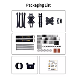 DarwinFPV FPV X10 Frame Long Range Folding Frame Kit 10 Inch 410MM Wheelbase For Drone Quadcopter Parts