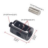 Carbon Fiber 15mm Photography Tube 100mm Universal Focus Rail High Load-bearing For Camera Accessories Quick Mount Base Cage Kit Photography Rail Bracket