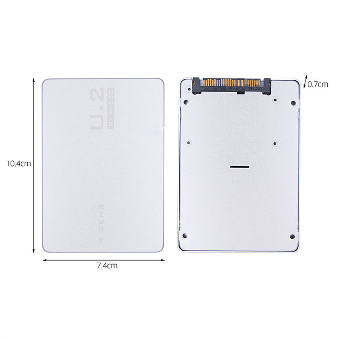 PCIE3.0 NVME NGFF to U.2 adapter card SFF8639 all aluminum U2 external hard drive box solid-state M.2 MCA2824