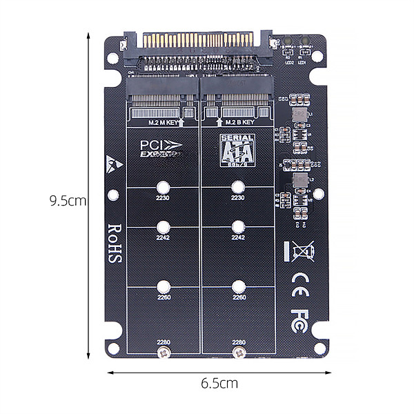 PCIE3.0 NVME NGFF to U.2 adapter card SFF8639 all aluminum U2 external hard drive box solid-state M.2 MCA2824