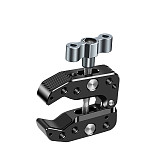 Super Crab Clamp 10-60mm Clamp Range Clip for DSLR Camera Vlog Video Recording Magic Arm Tripod Leg with 1/4'' 3/8'' Screw Hole
