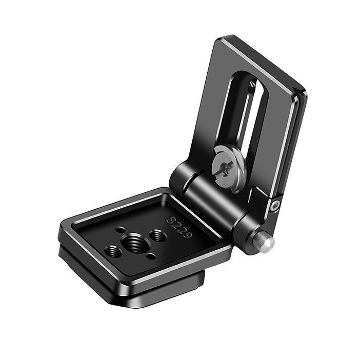 Folding Camera L Plate Holder with 38mm Arca Quick Release Plate for DSLR Camera Tripod Gimbal Horizontal and Vertical Bracket