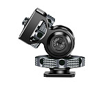 DSLR Camera Monitor Mount 360° Swivel and 180° Tilt Adjustable Monitor Holder with Cold Shoe Mount 1/4 Arri for Nikon Canon Sony