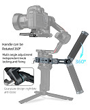 Foldable L Bracket with NATO Clamp for DJI RSC2/RS3/RS3 Mini/RS3 PRO/RS4/RS4 PRO Gimbal Stabilizer Handle Sling Grip Mounting