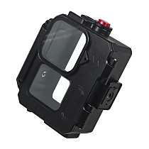 For GoPro Hero 12 11 10 9 80M Waterproof Housing Aluminum Alloy Protective Cage Sport Camera Diving Case with Cold Shoe Mount