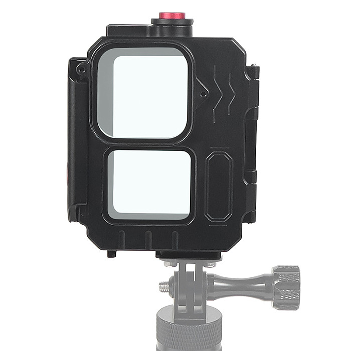 For GoPro Hero13 12 11 10 9 80M Waterproof Housing Aluminum Alloy Protective Cage Sport Camera Diving Case with Cold Shoe Mount