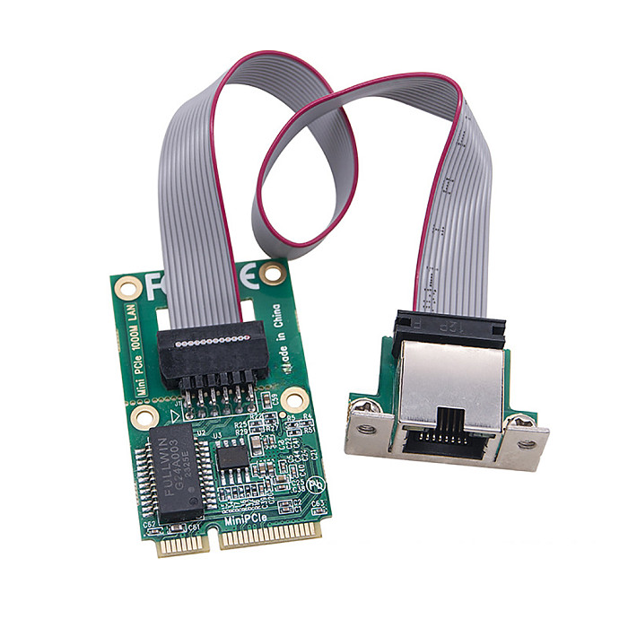 M2 to Gigabit Ethernet Network Card M.2 A+E / Mini PCIE to RJ45 Lan Adapter 10/100/1000Mbps Network Adapter Card For Desktop PC