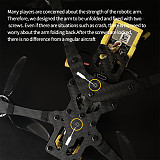 DarwinFPV RTF FPV Kit FoldApe4 Foldable FPV Drone 4 Inch F411 15A ELRS AIO 1504 3800KV Brushless Motor Folding Long Range