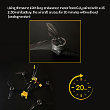 DarwinFPV RTF FPV Kit FoldApe4 Foldable FPV Drone 4 Inch F411 15A ELRS AIO 1504 3800KV Brushless Motor Folding Long Range