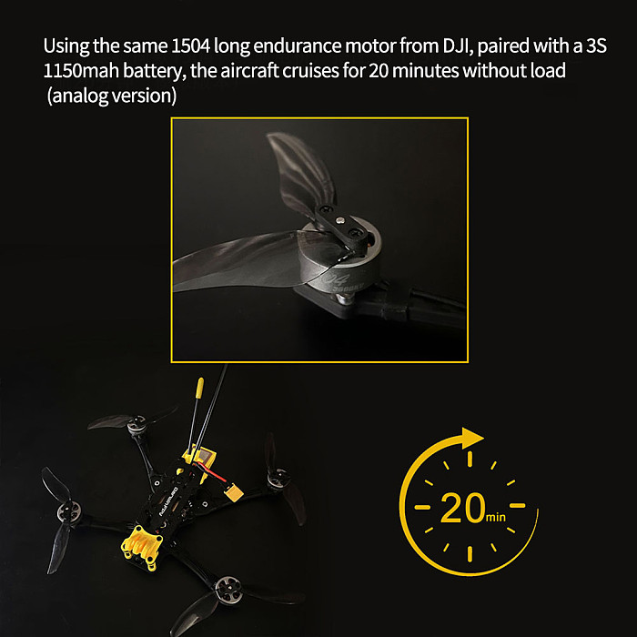 DarwinFPV RTF FPV Kit FoldApe4 Foldable FPV Drone 4 Inch F411 15A ELRS AIO 1504 3800KV Brushless Motor Folding Long Range