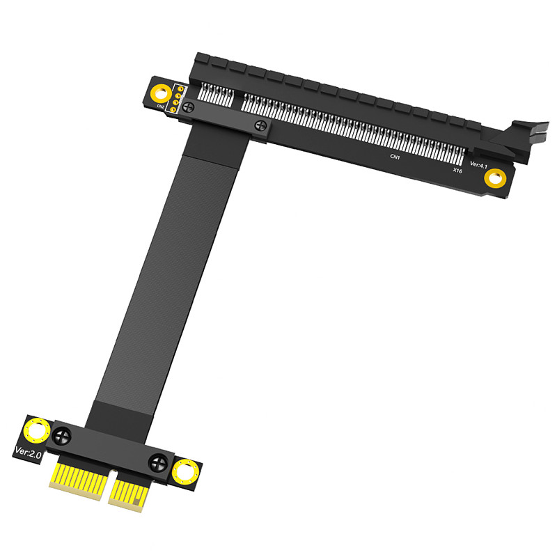 PCI-E PCI Express 3.0 1X to 16X Extension Cable PCIe 3.0 Gen3 8Gbps High Speed Flexible Cable for 1U/2U Chassis Adapter Cable