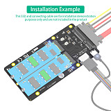 2 in 1 for M.2(NGFF) NVMe / SATA-Bus SSD to SFF-8611/8612 & SATA Riser Type C Power Adapter Card for M2 2230 2242 2260 2280 SSD